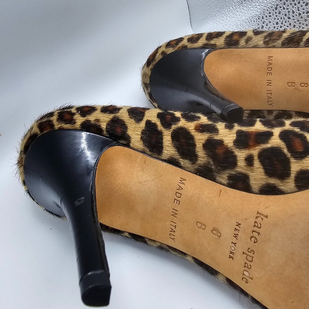 Kate Spade Leopard Print Pointed Flats – Size 8 - image 6